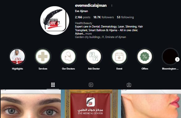 Social Media Manager Freelancer Case Study UAE | Eve Medical